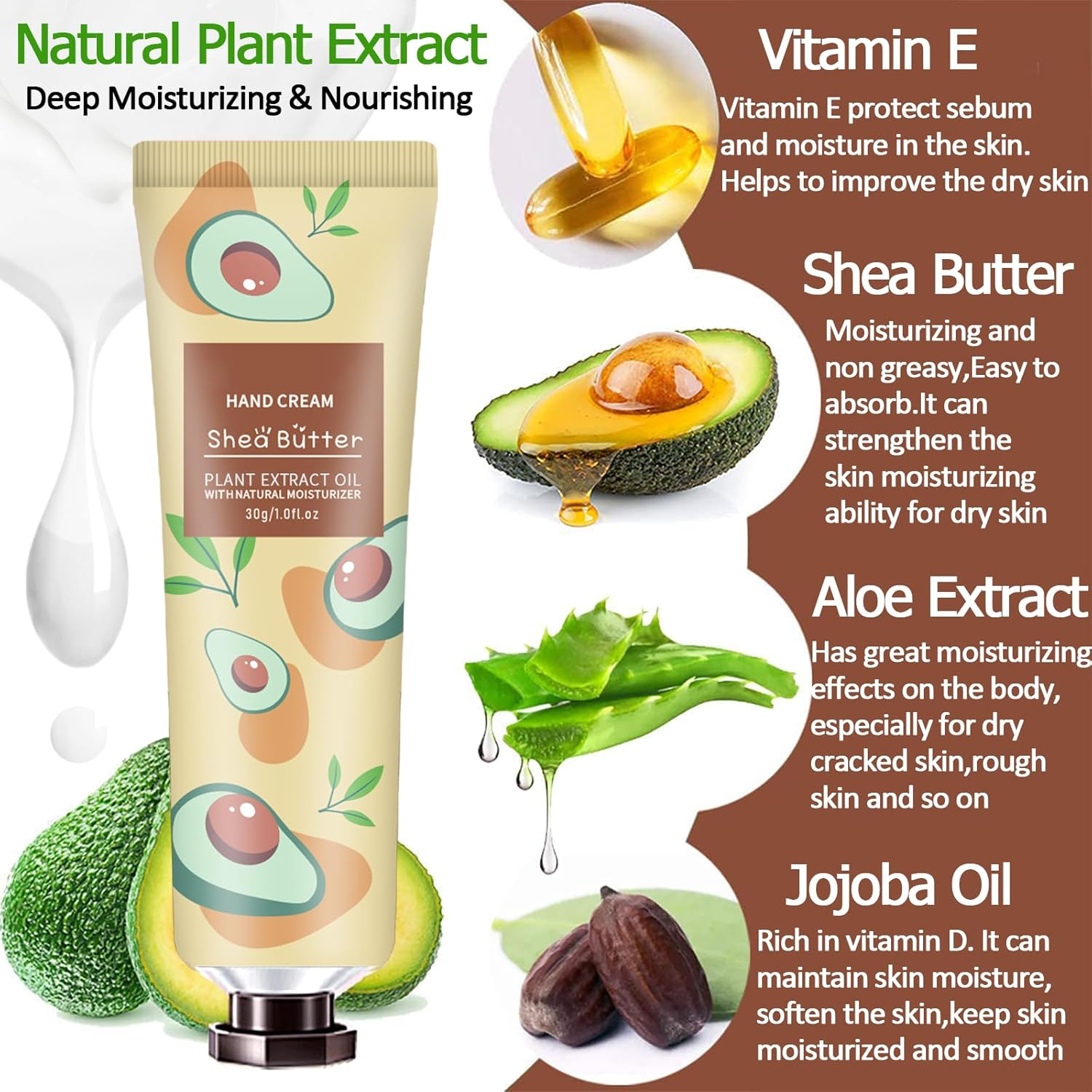 10 Pack Hand Cream for Dry Cracked Hands view 3