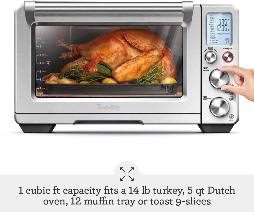 Breville BOV900BSS Smart Oven Air Fryer Pro and Convection Oven, Brushed Stainless Steel view 3