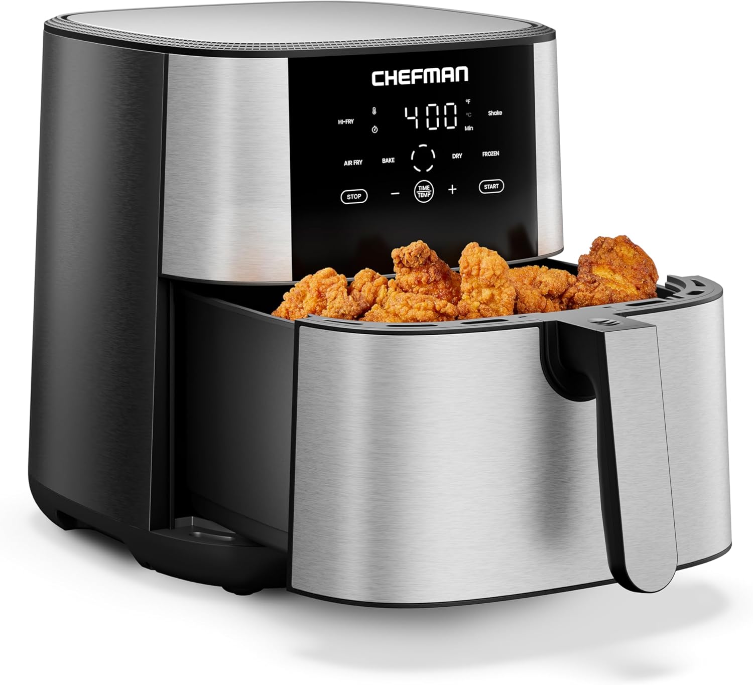 Chefman Air Fryer 8 Qt TurboFry® 4 in 1 with 450°F Hi Fry Option for Crispier...