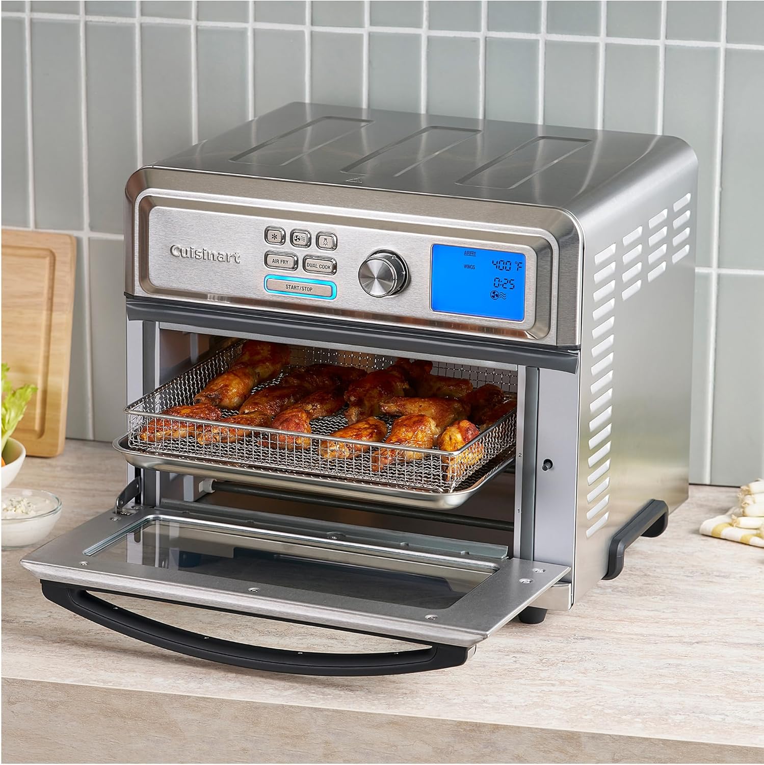Cuisinart Air Fryer Toaster Oven, Digital Display, 1800 Watt Air Fryer Toaste... view 2