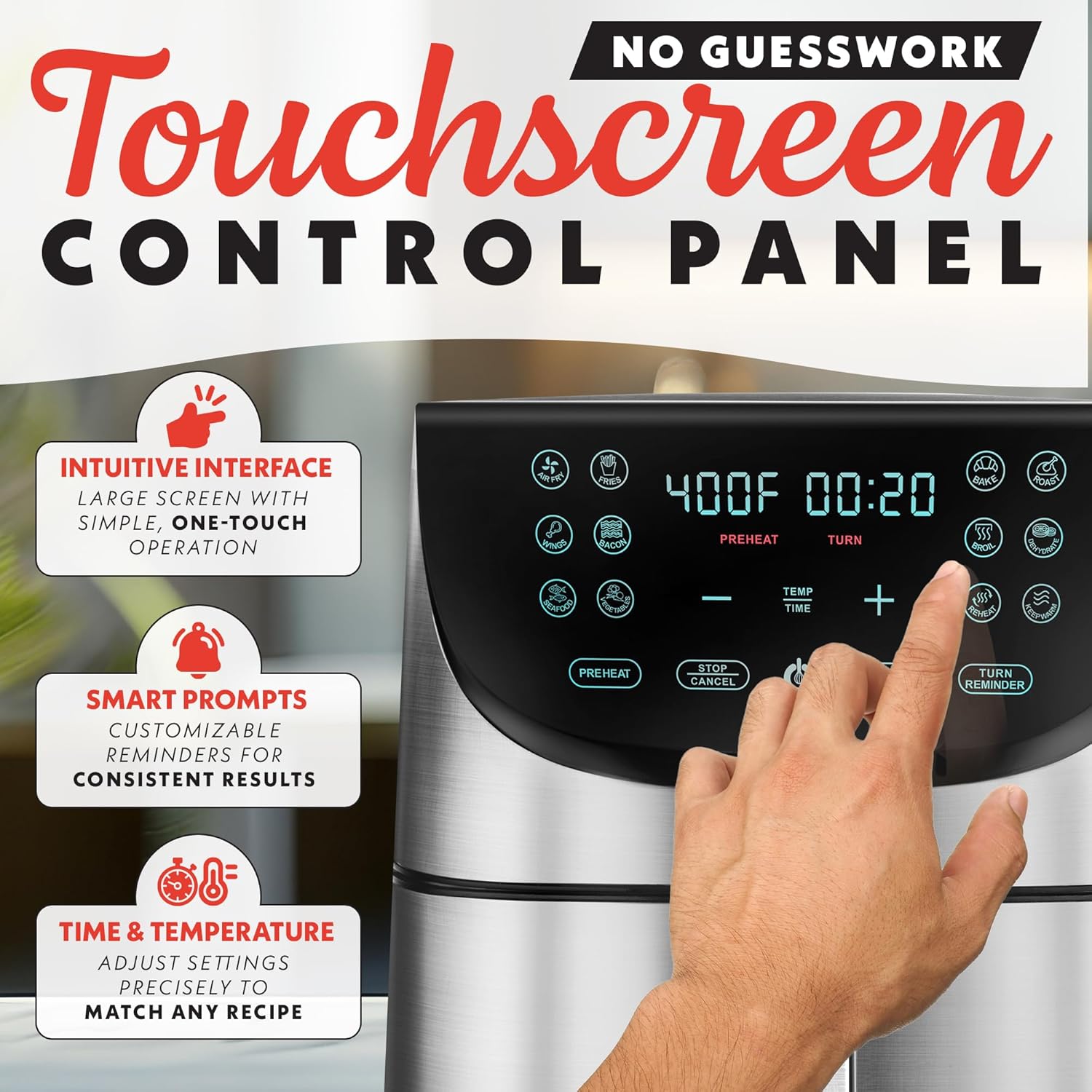 Dash Compact Air Fryer with Auto Shut Off view 3