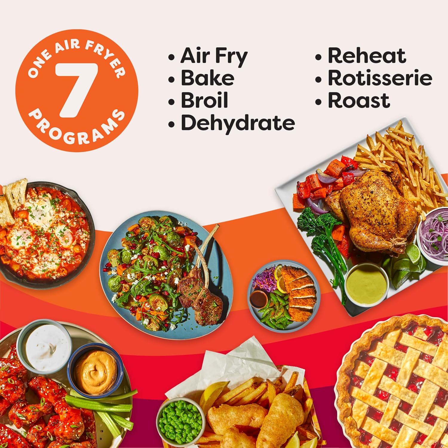 Instant Pot 10QT Air Fryer, 7 in 1 Functions with EvenCrisp Technology that C... view 2