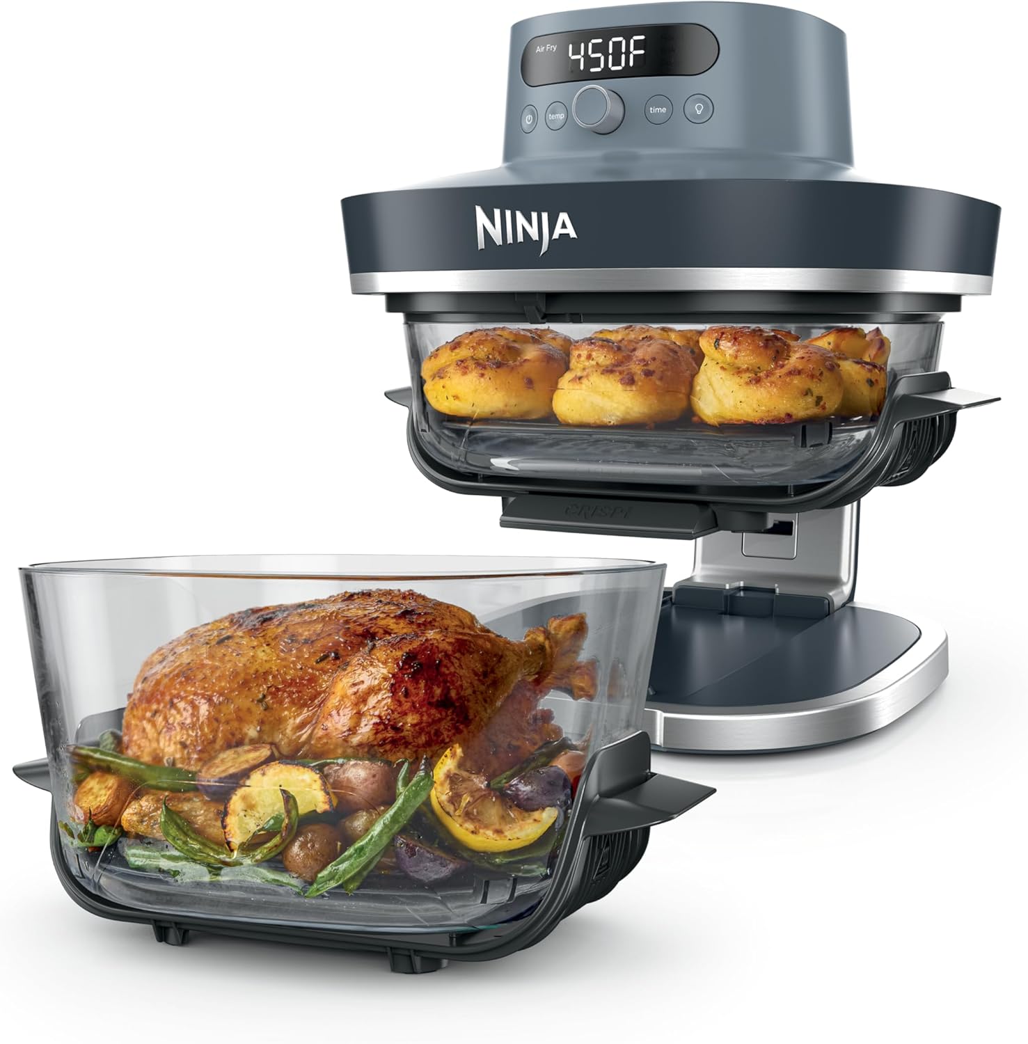 Ninja Crispi Pro 6 in 1 Glass Air Fryer 450°F view 2
