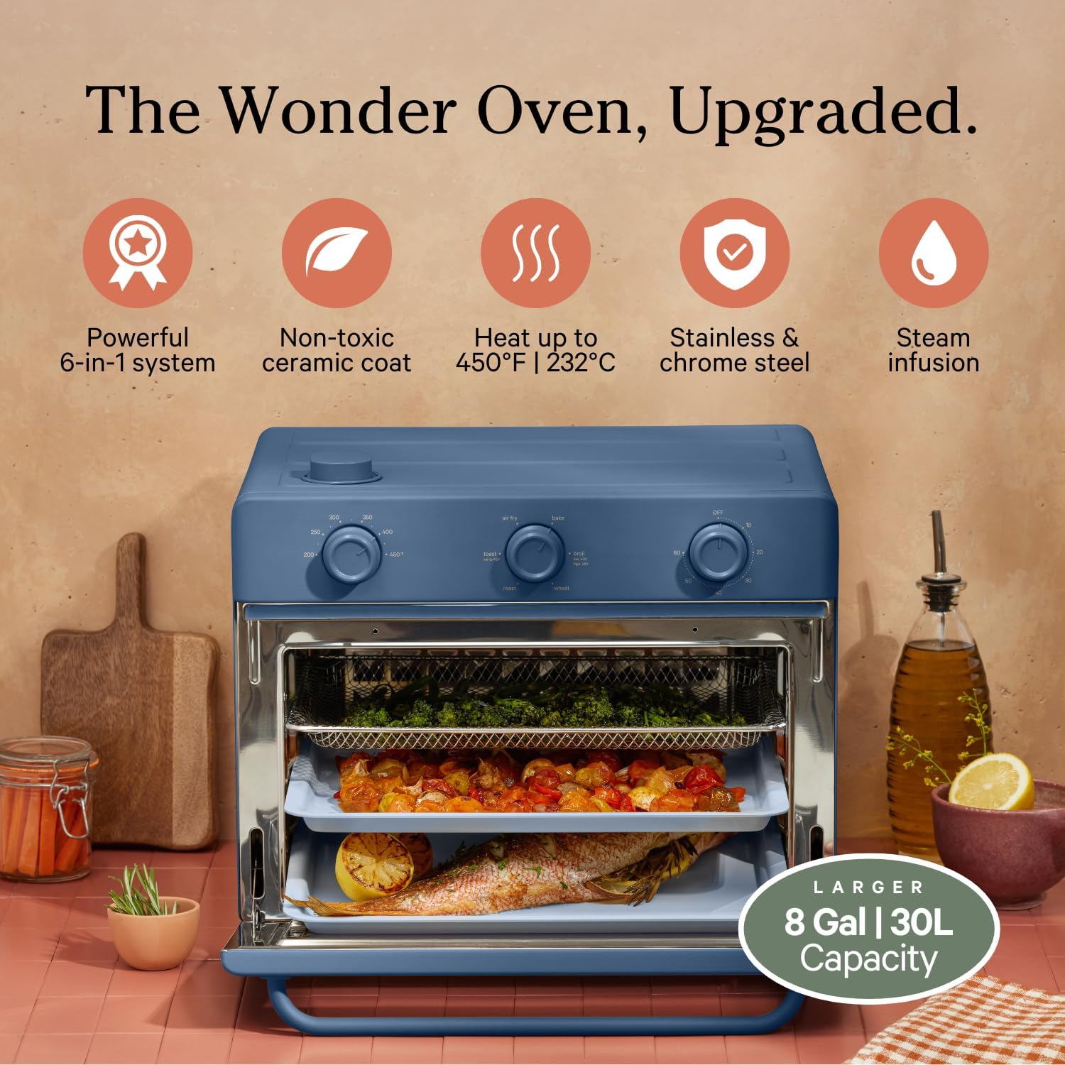 Our Place Large Wonder Oven 6 in 1 Stainless Steel Air Fryer Toaster Oven Com... view 2