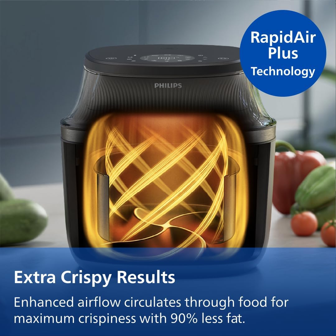 Philips Airfryer 3000 Series Premium 6.5qt Airfryer with Window view 4