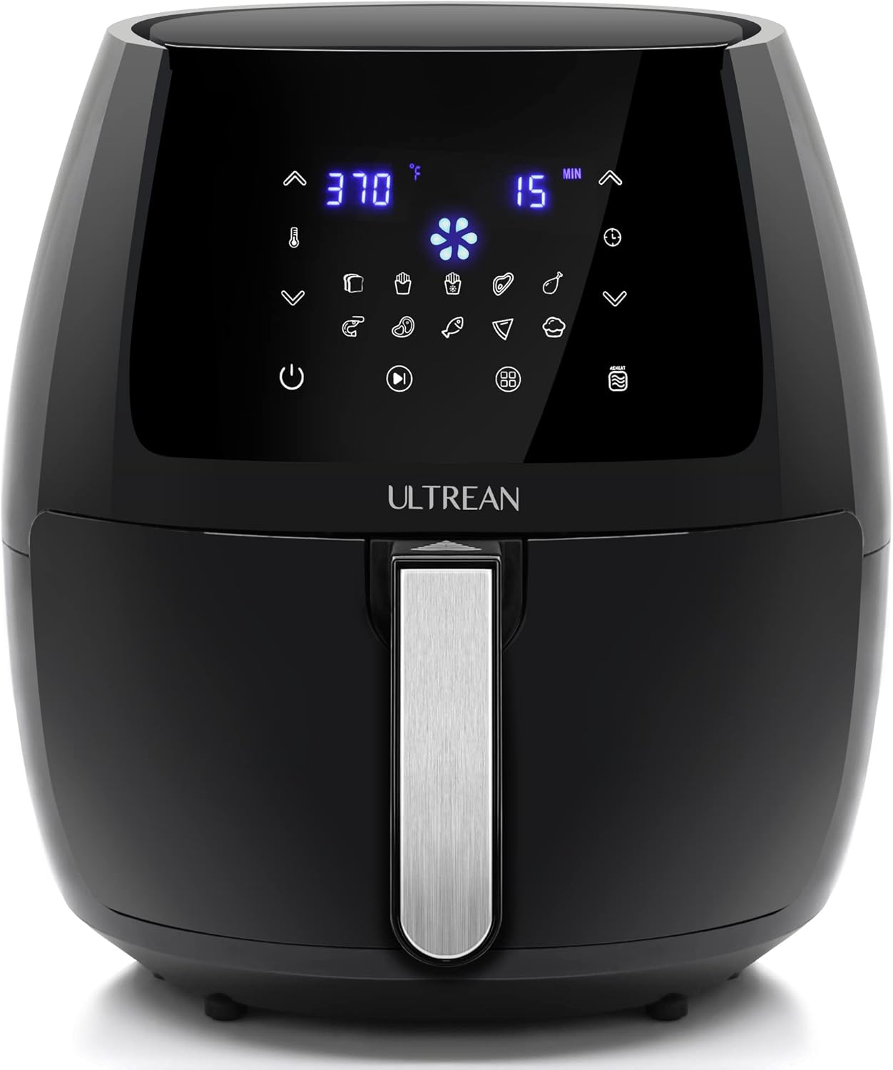 Ultrean 5.8 Quart Air Fryer, Electric Hot Air Fryers Oilless Cooker with 10 P...