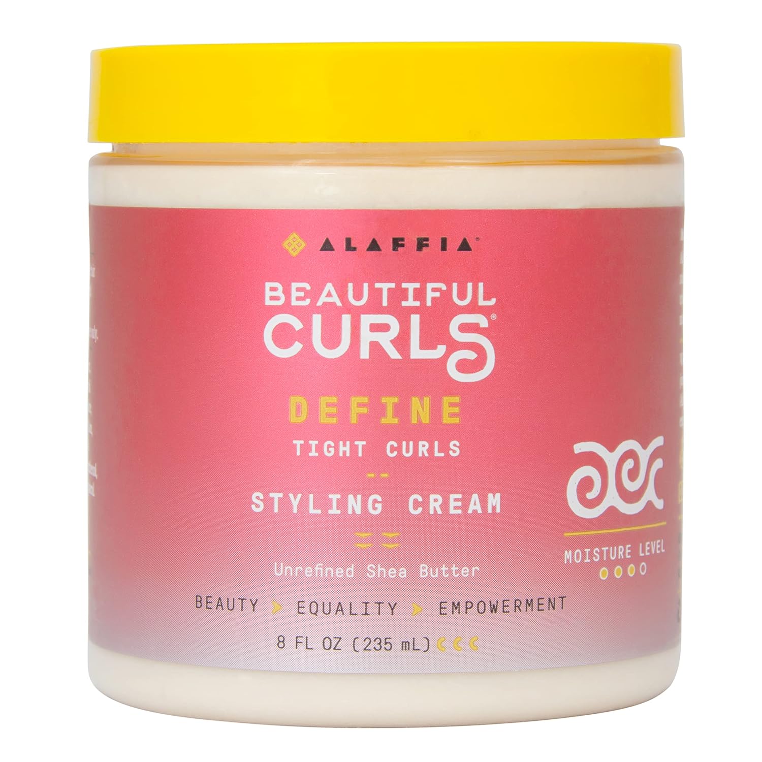 Alaffia Beautiful Curls Styling Cream for Tight Curls, Nourishing Shea Butter Curl Cream