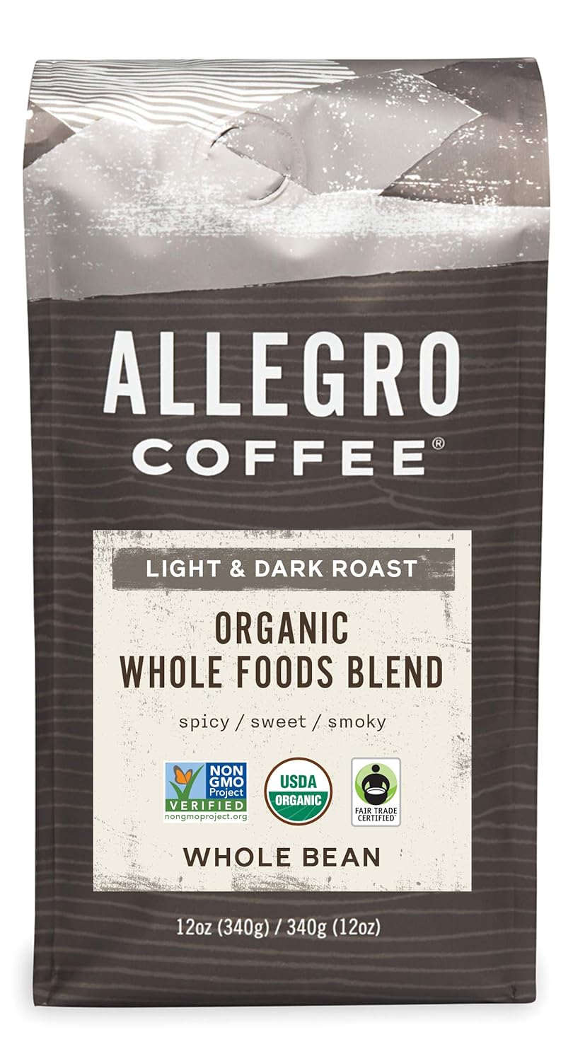 Allegro Coffee Organic Whole Foods Blend Whole Bean Coffee