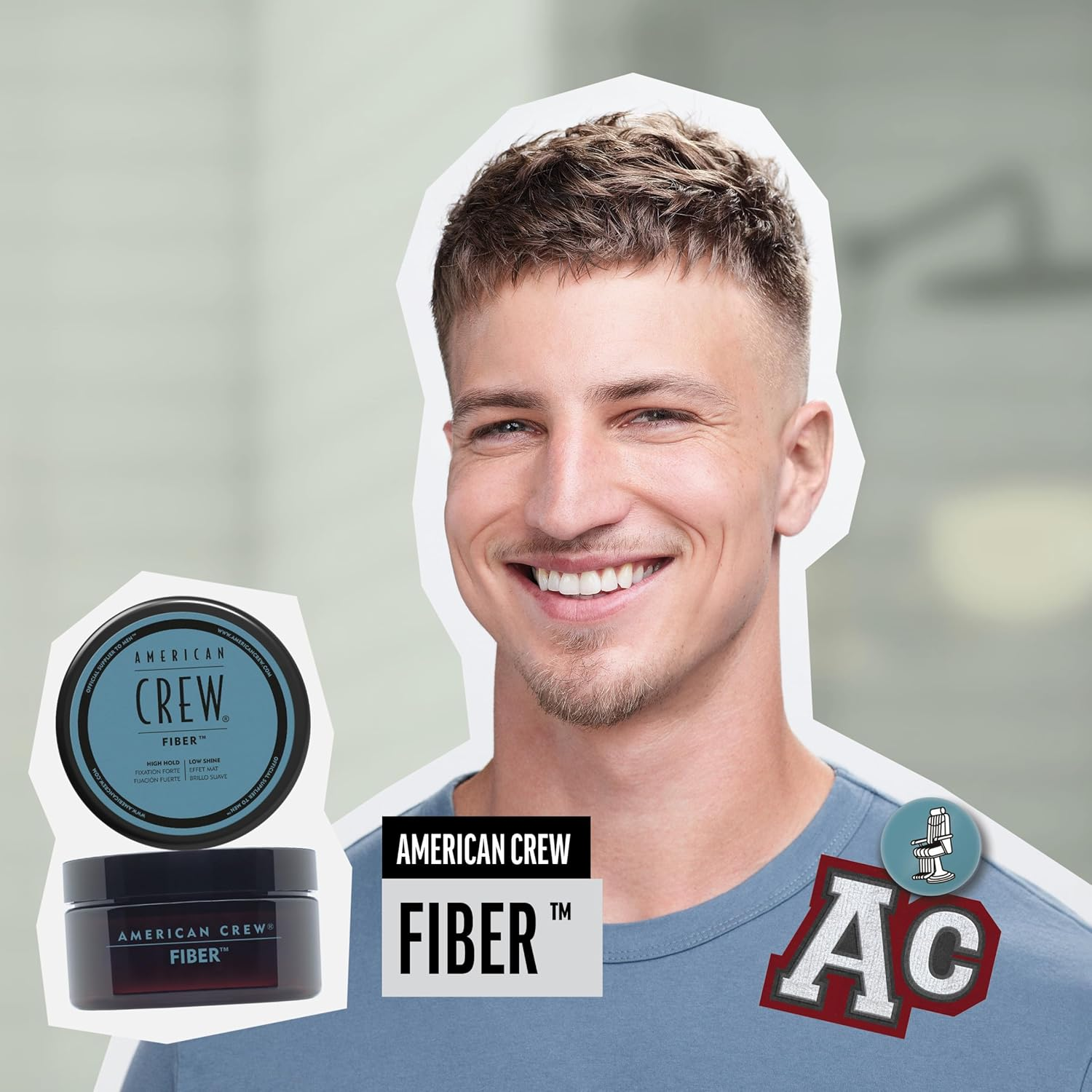 American Crew Men's Hair Fiber, Like Hair Gel with High Hold & Low Shine view 2
