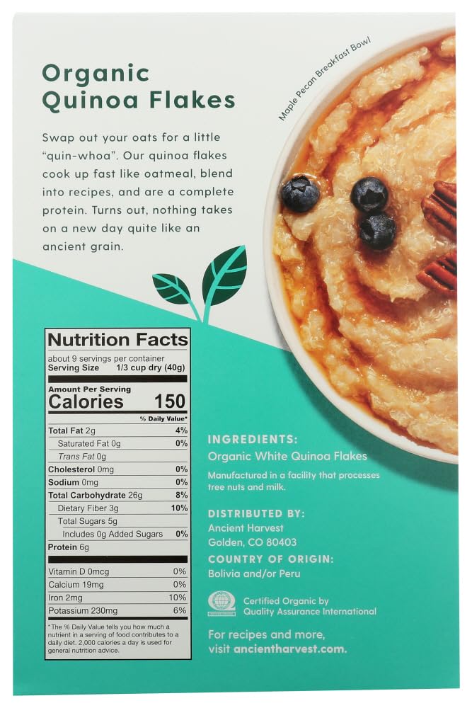 Ancient Harvest Quinoa Flakes Organic Gluten Free 12 Oz (Pack of 3) view 3