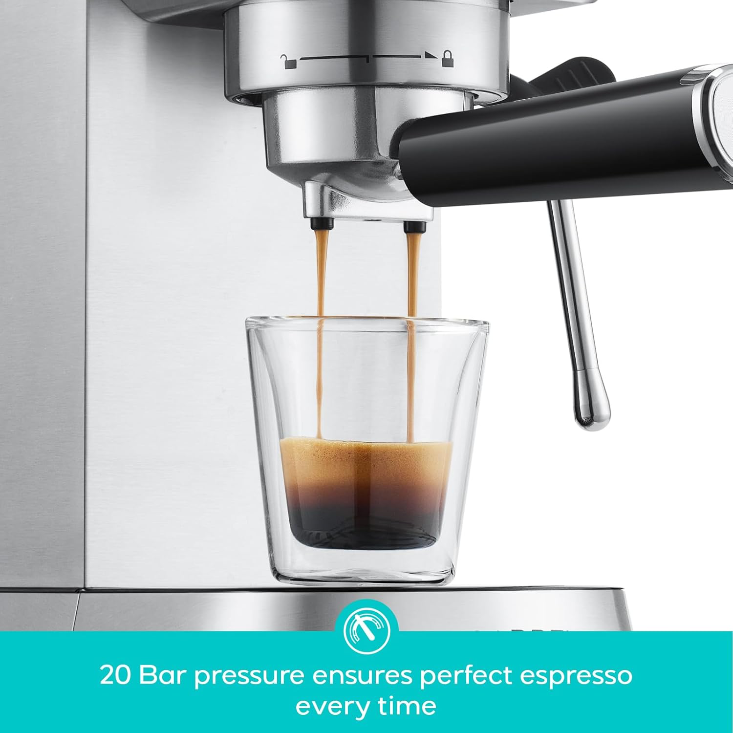 CASABREWS Espresso Machine with Milk Frother view 2