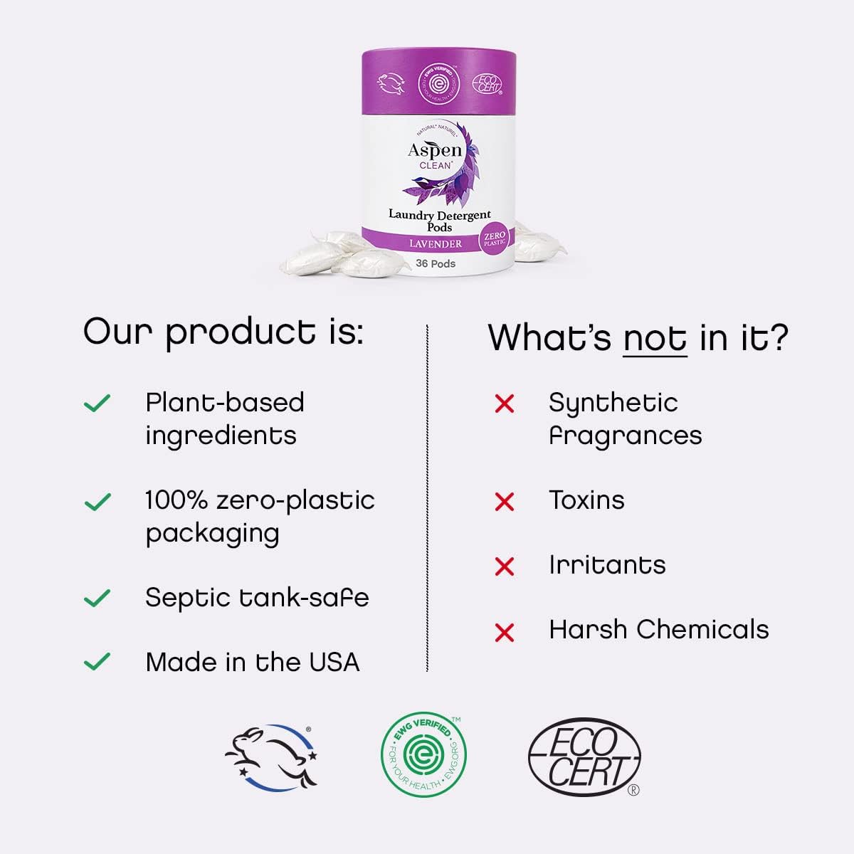 AspenClean Lavender Laundry Pods view 4