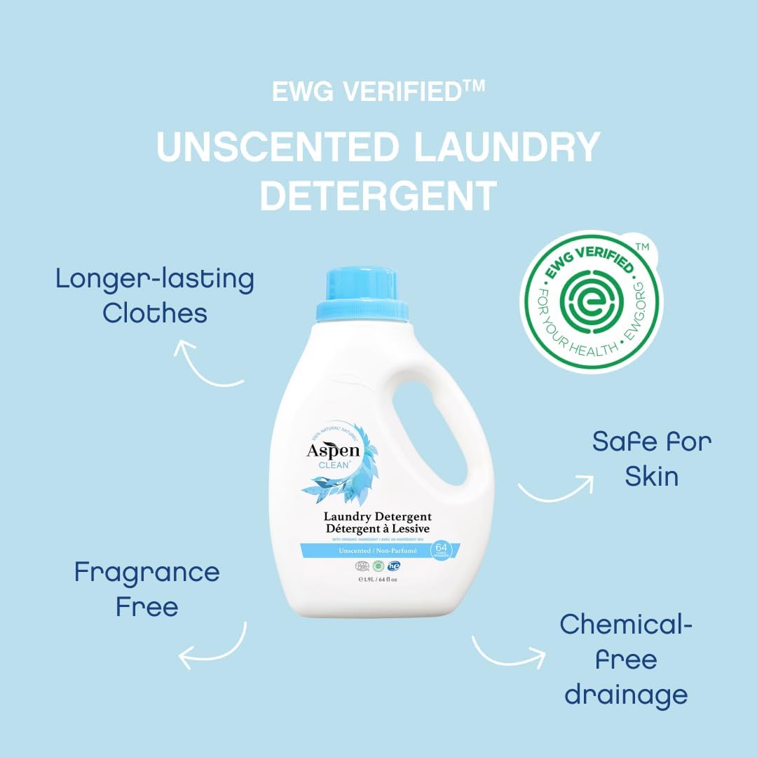 AspenClean Natural Laundry Detergent Unscented view 3