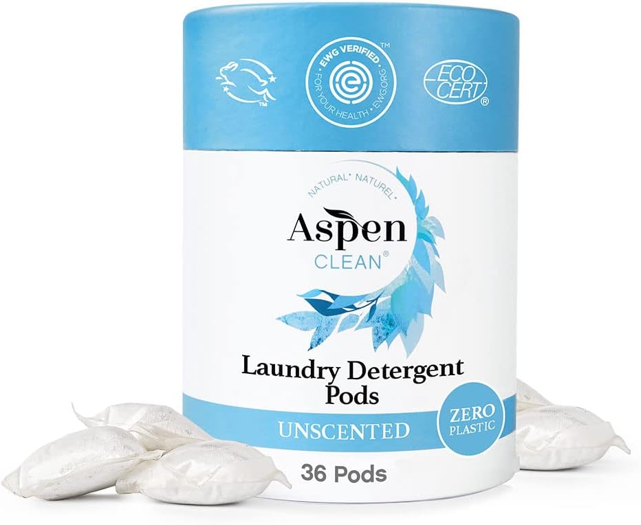 AspenClean Unscented Laundry Pods