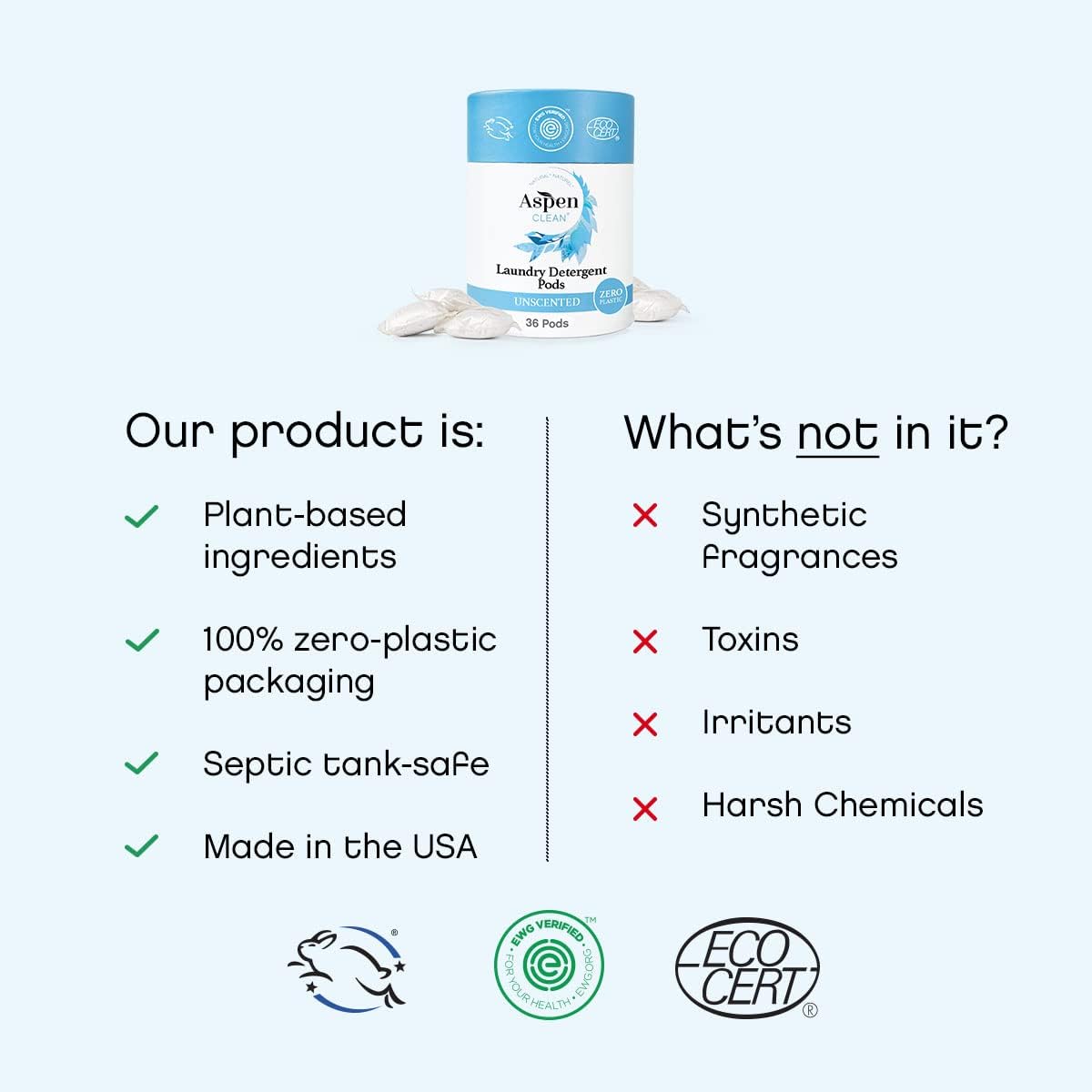 AspenClean Unscented Laundry Pods view 4