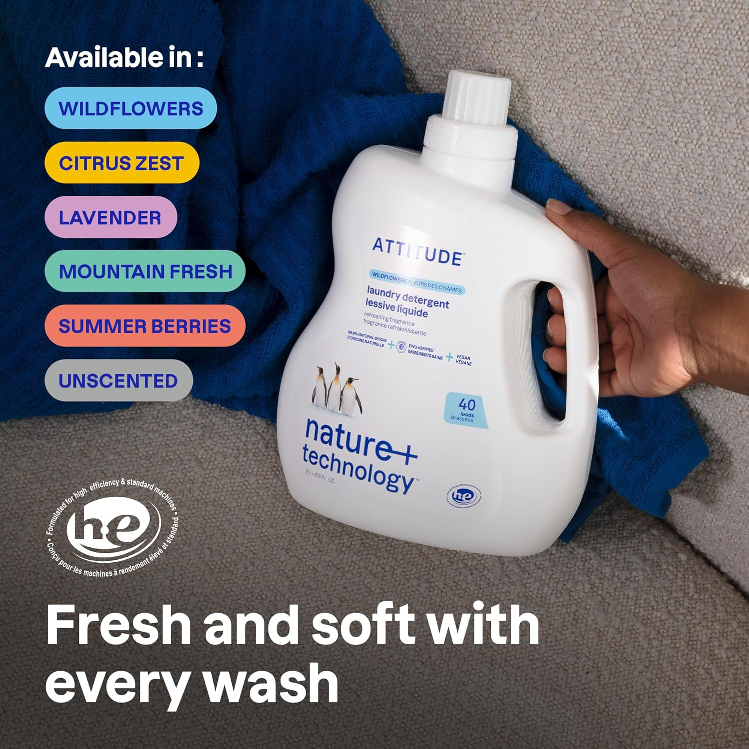 ATTITUDE EWG Verified Liquid Detergent view 2