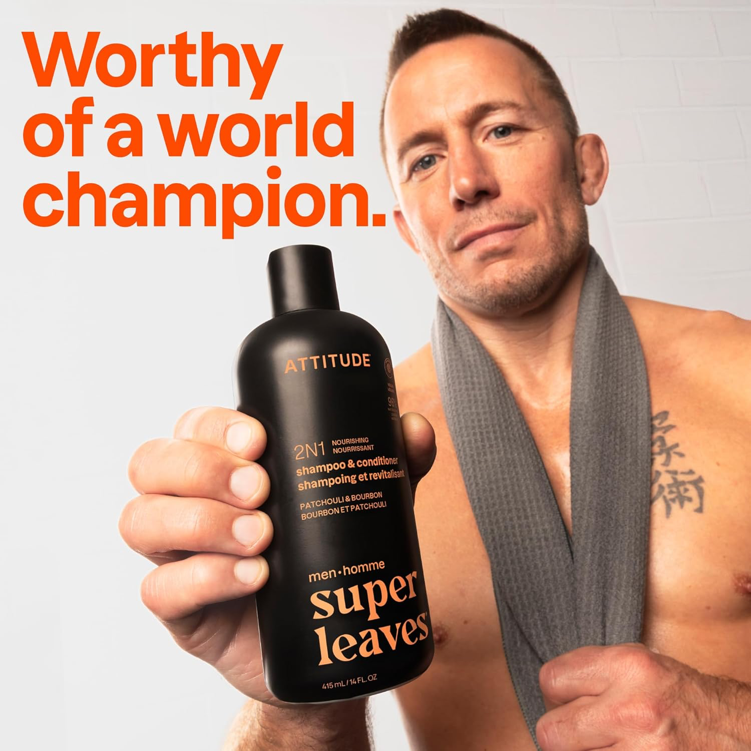 ATTITUDE Men's 2-in-1 Shampoo & Conditioner view 2