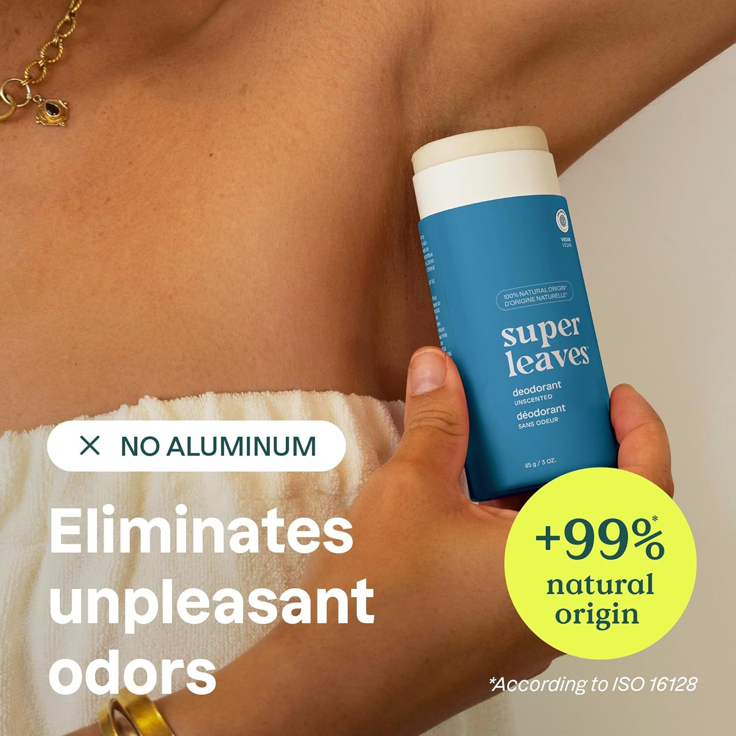 ATTITUDE Natural Deodorant for Women & Men, Dermatologically Tested, Unscented, 3 Ounces view 3