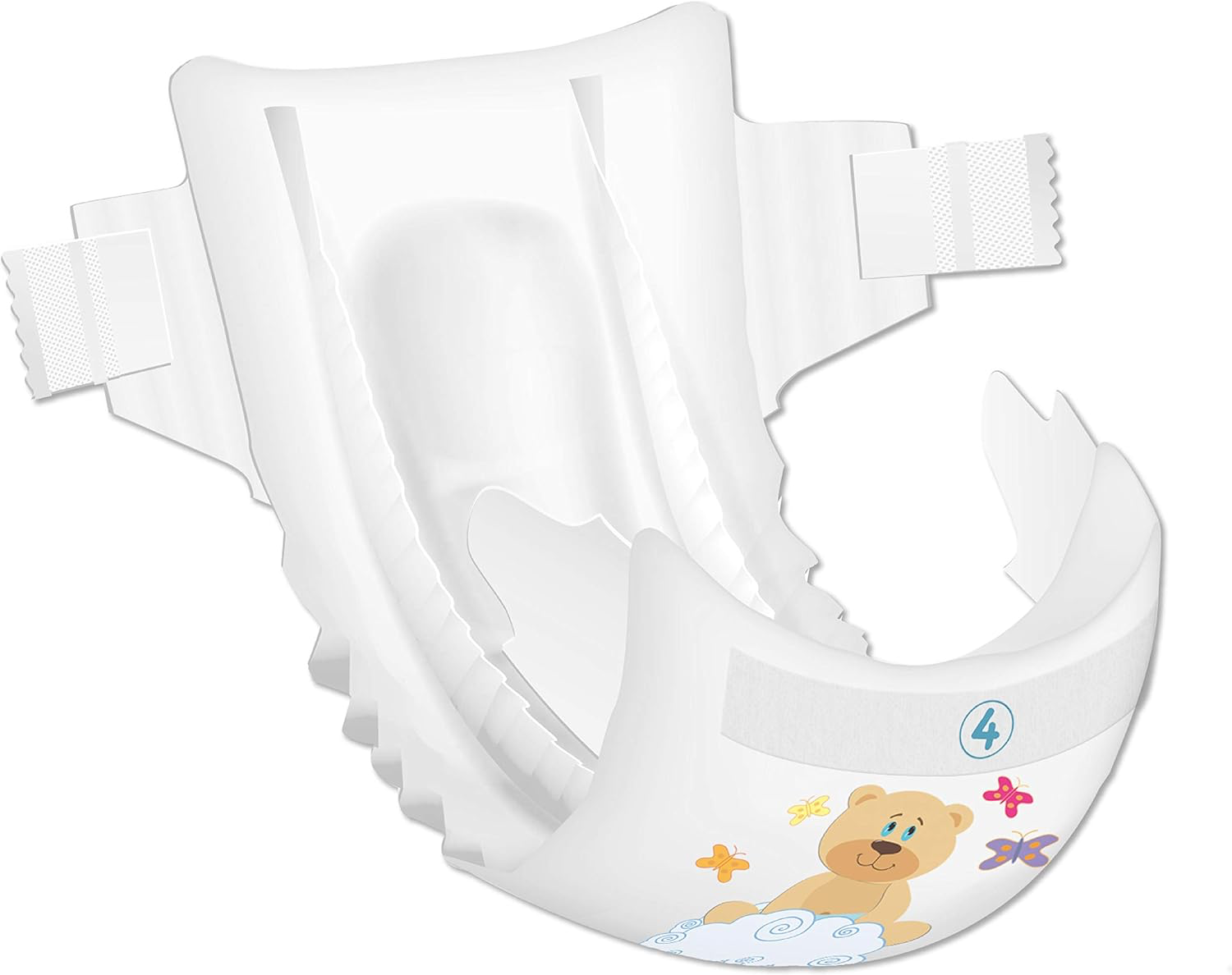 Bambo Nature Baby Diapers Classic, Size 4 (15-40 Lbs), 30 Count view 2