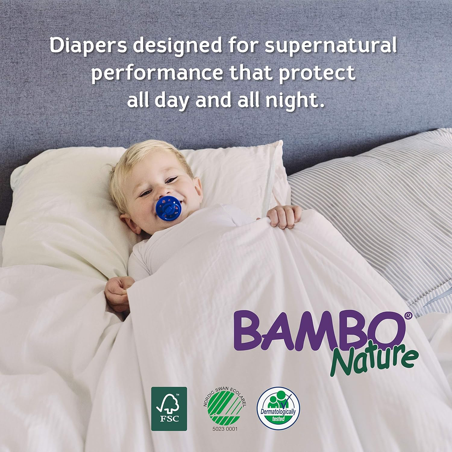 Bambo Nature Baby Diapers Classic, Size 4 (15-40 Lbs), 30 Count view 3