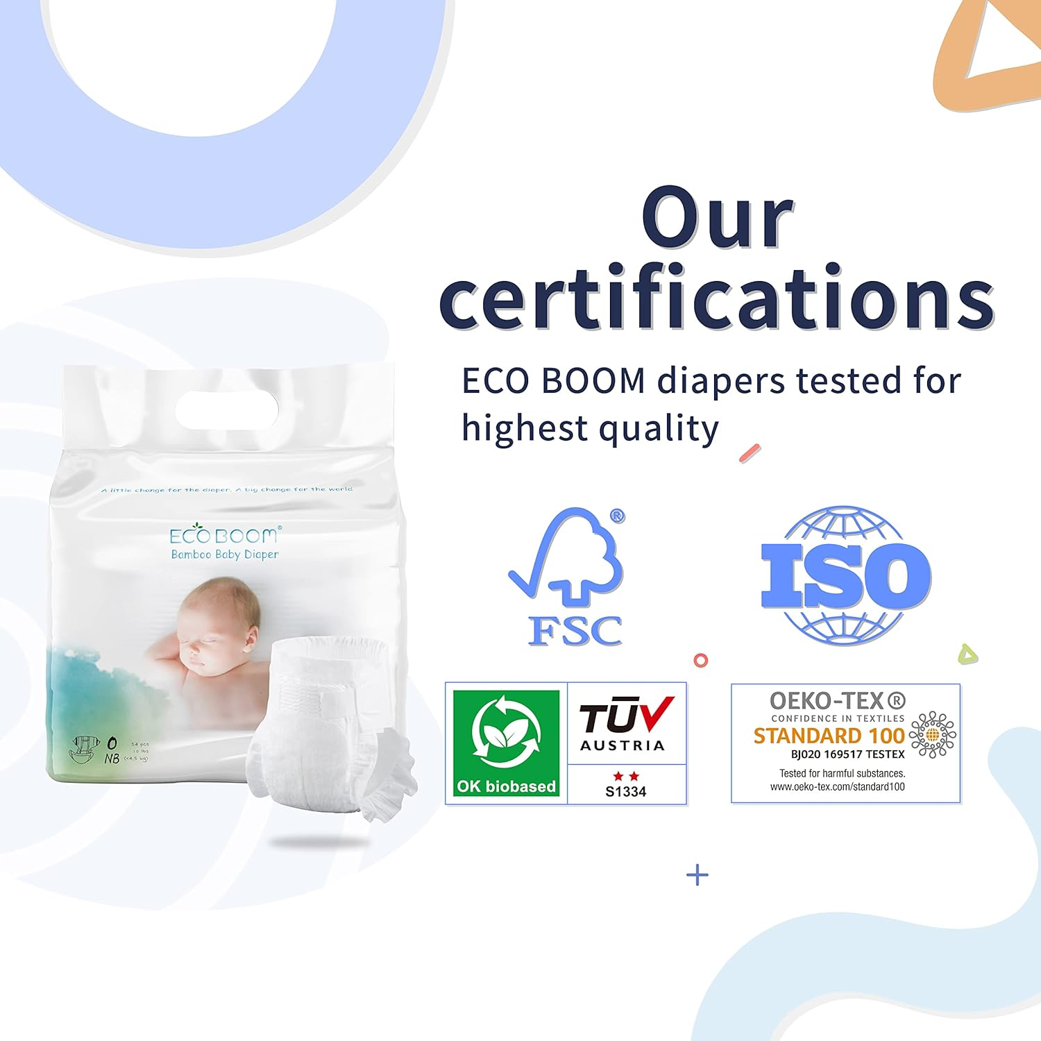 Eco Boom Bamboo Diapers - Preemie view 3