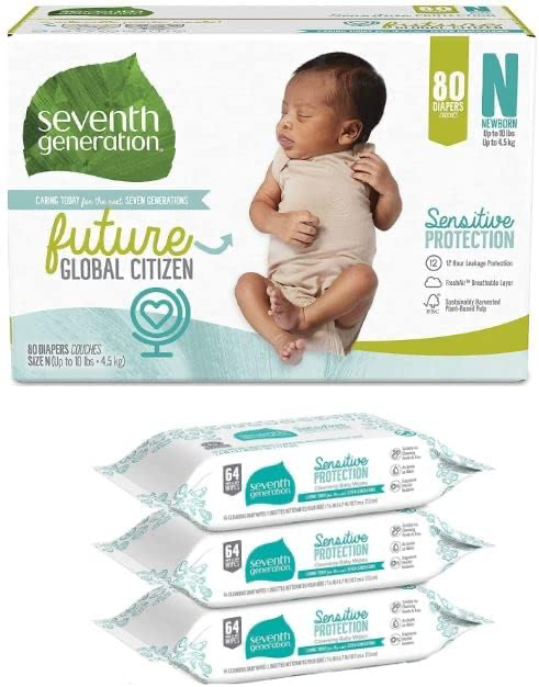 Seventh Generation Sensitive Diapers - Newborn