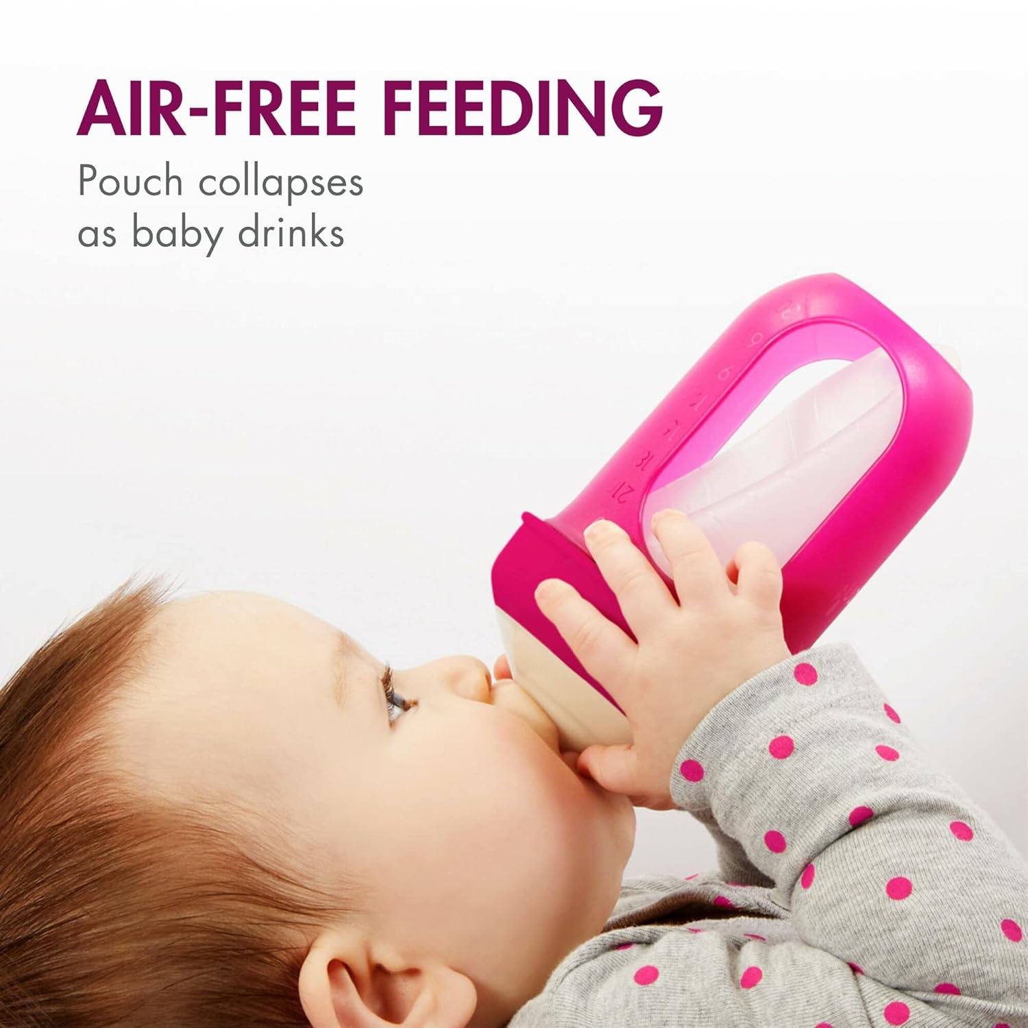Boon Nursh Silicone Baby Bottle - 8oz view 2