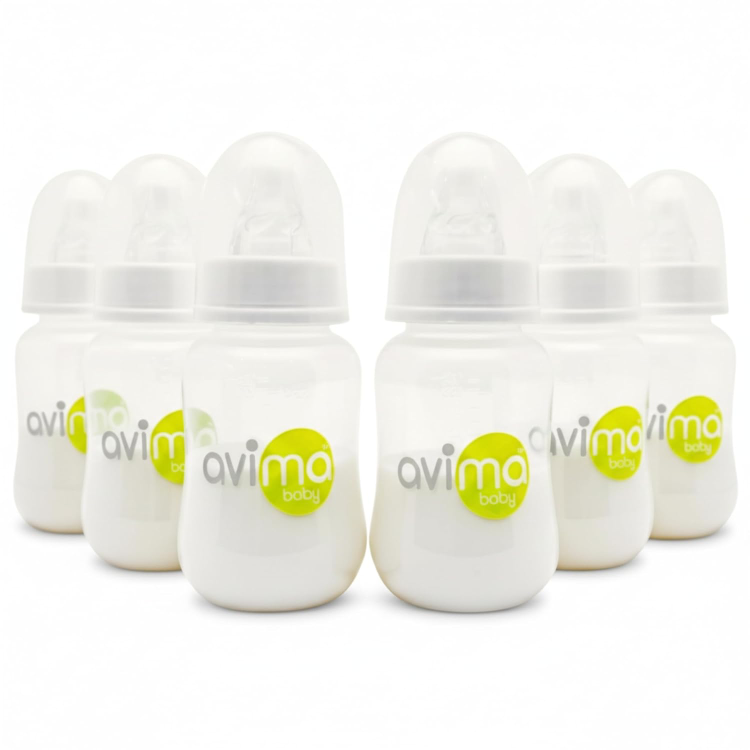 Avima Anti-Colic Baby Bottles - 4oz (Set of 6)