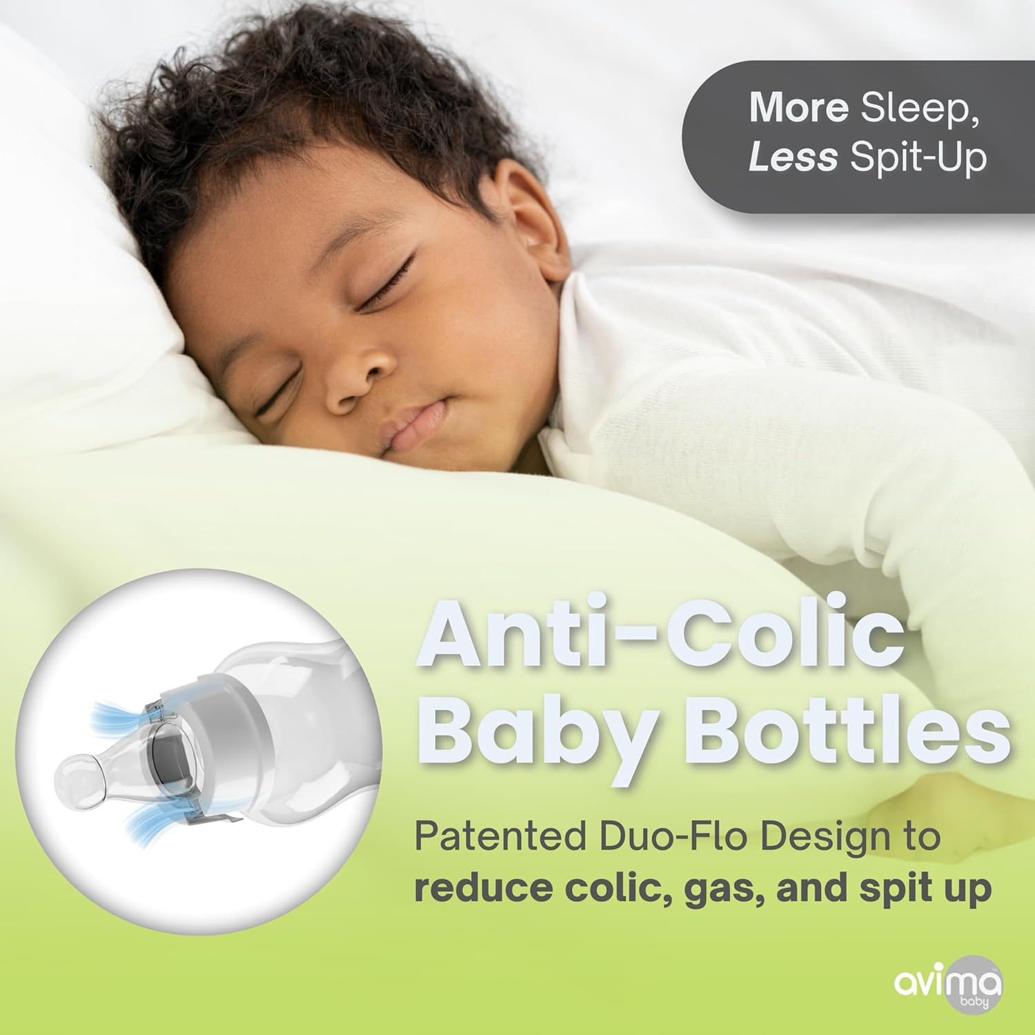 Avima Anti-Colic Baby Bottles - 4oz (Set of 6) view 4