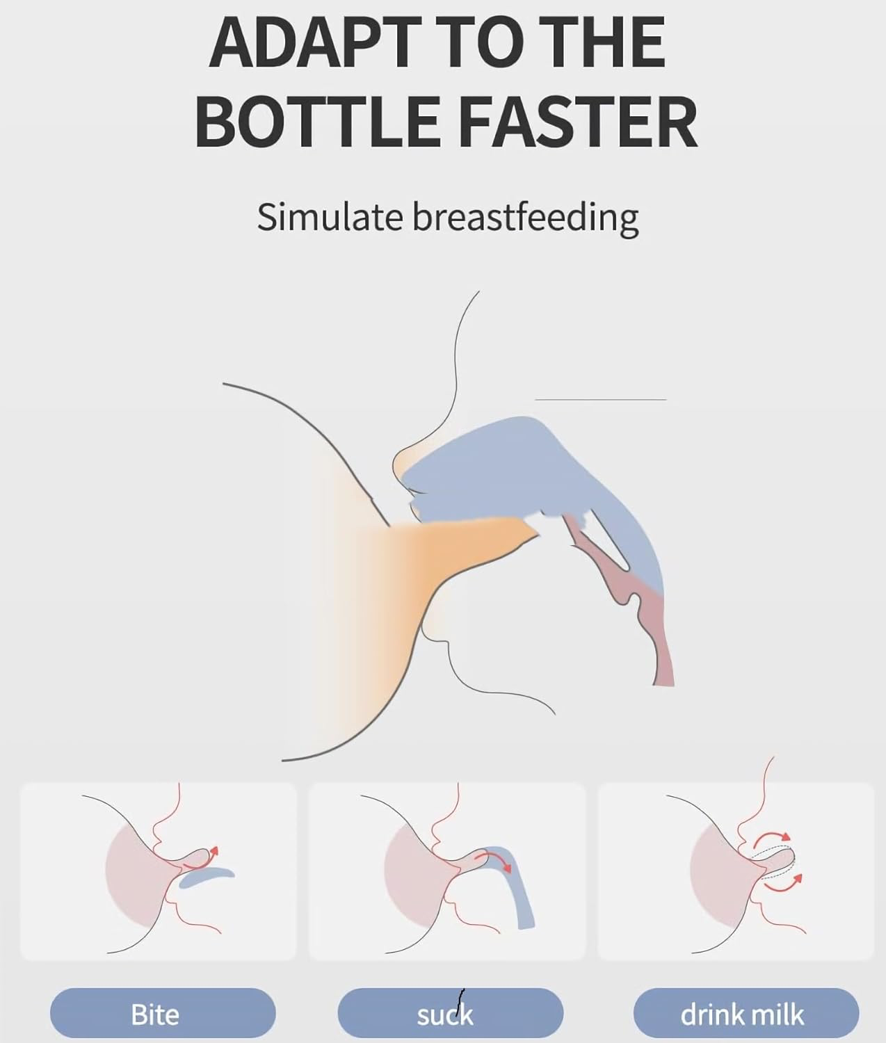 Oberni Glass Baby Bottle with Natural Response Nipple, 5oz view 3