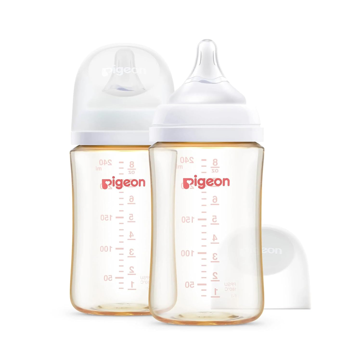 Pigeon PPSU Nursing Bottle - 8.1oz Wide Neck (2-Pack)