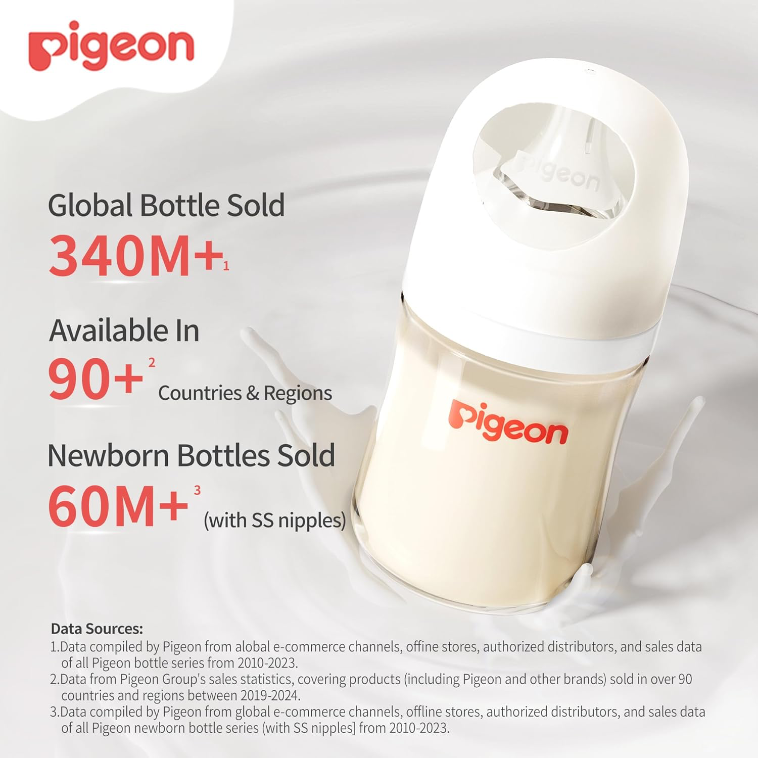 Pigeon PPSU Nursing Bottle - 8.1oz Wide Neck (2-Pack) view 2