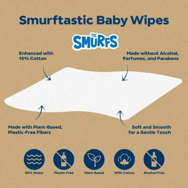 DYPER Smurftastic Baby Wipes view 2