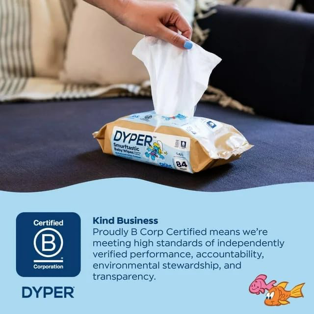 DYPER Smurftastic Baby Wipes view 3