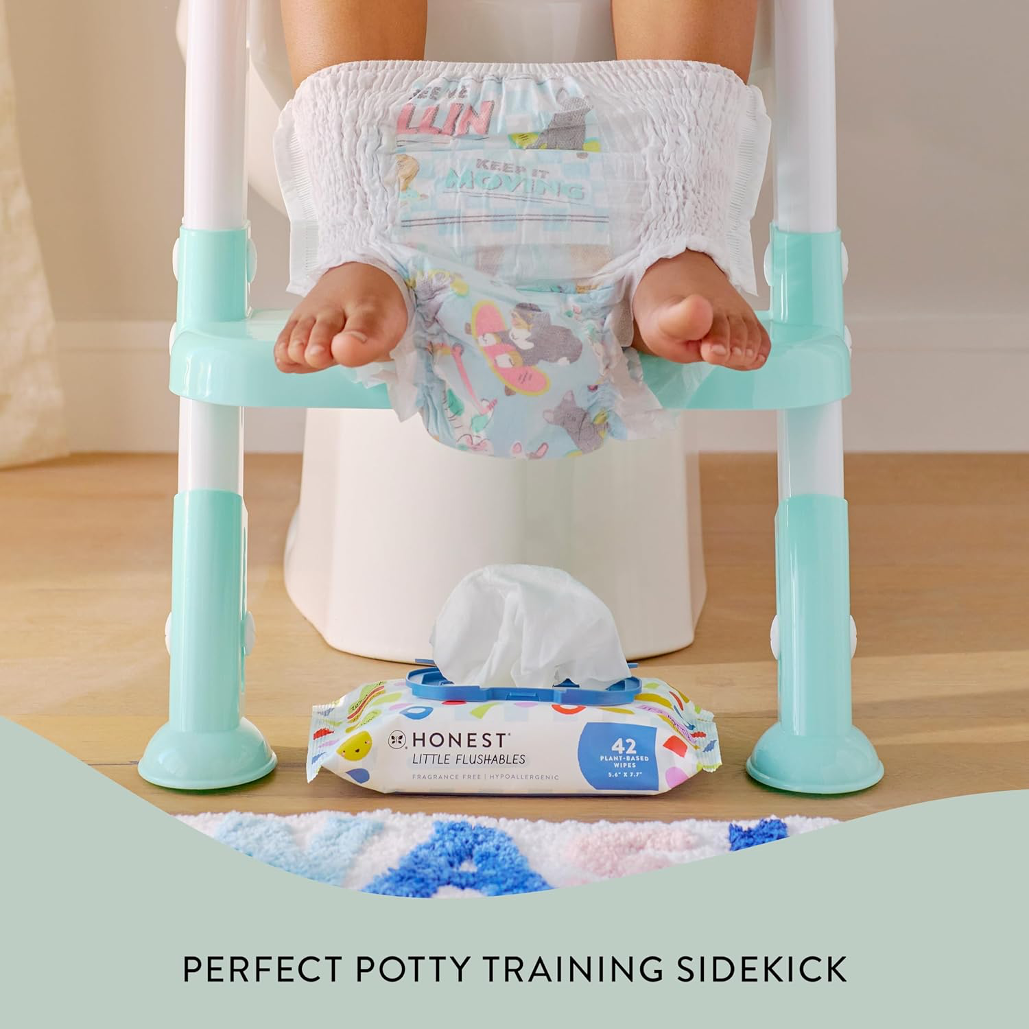 Honest Company Flushable Toddler Wipes view 2