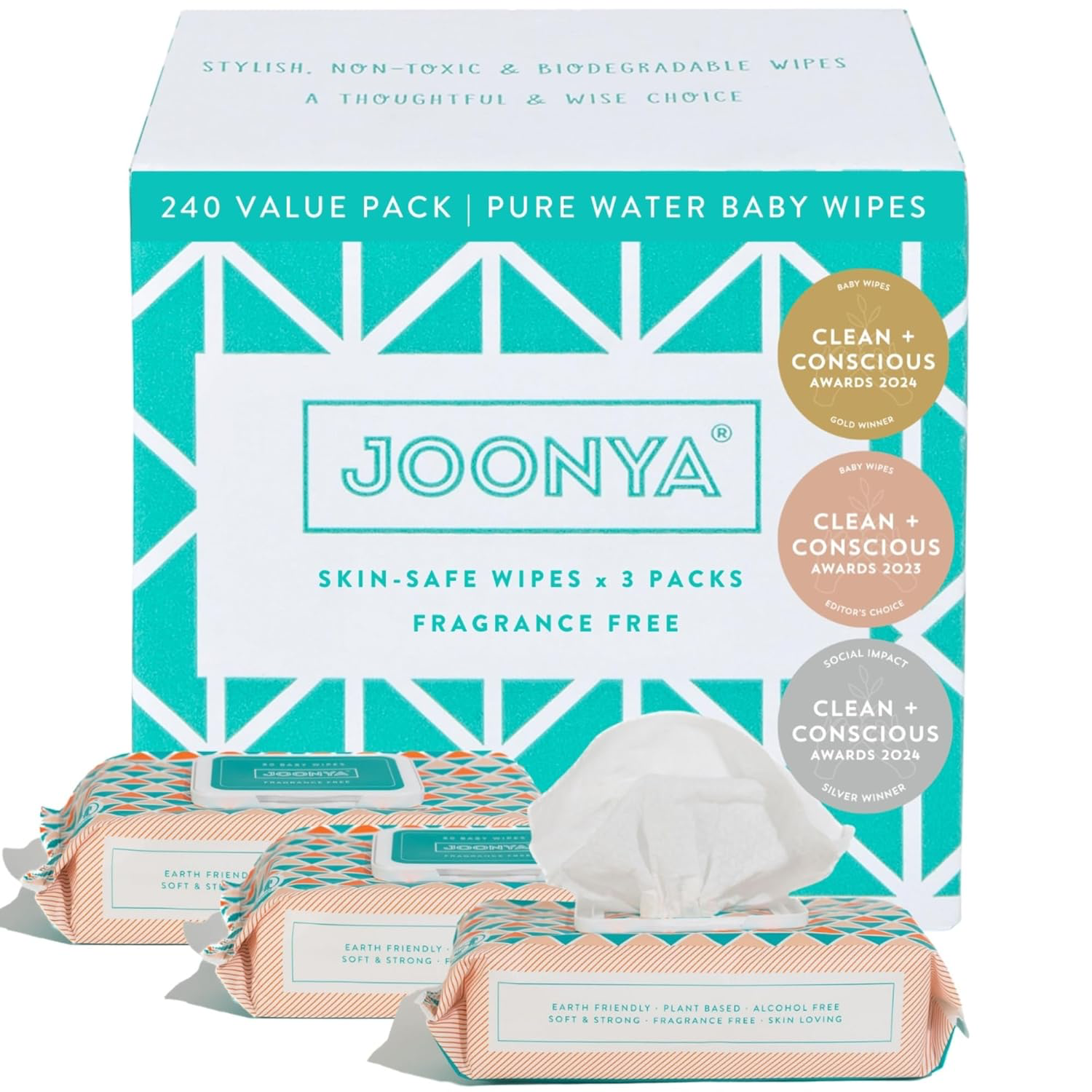 JOONYA Unscented Baby Wipes