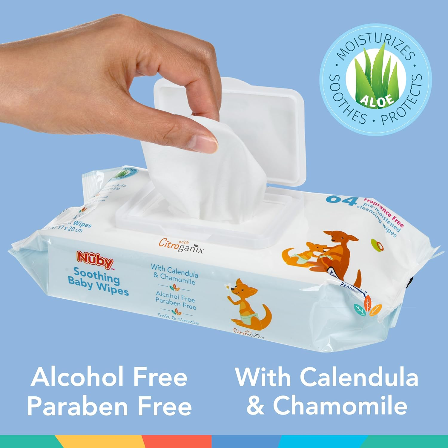 Nuby's Soothing Ultra Premium Baby Wipes view 2