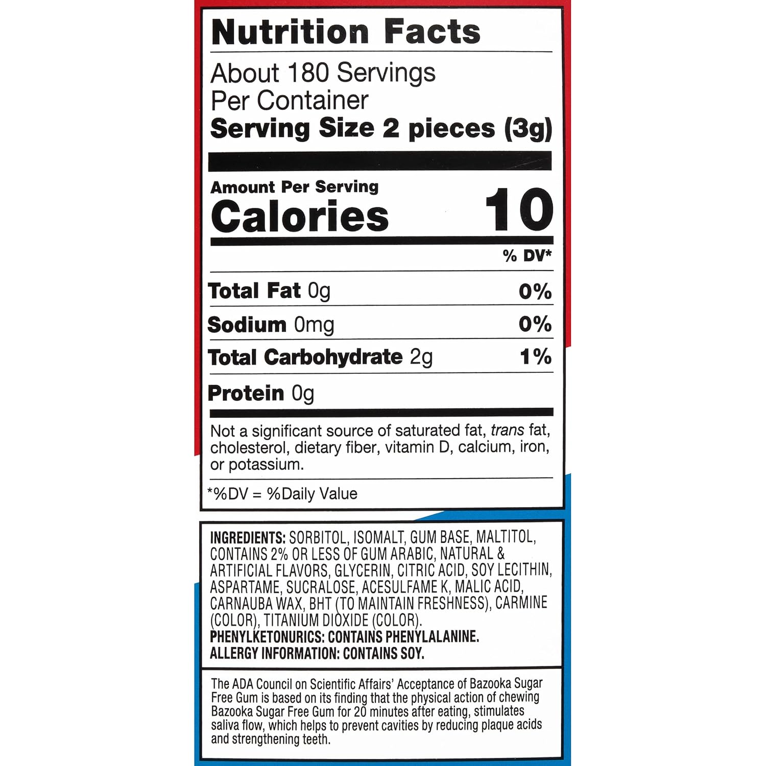 Bazooka Sugar Free Bubble Gum view 2