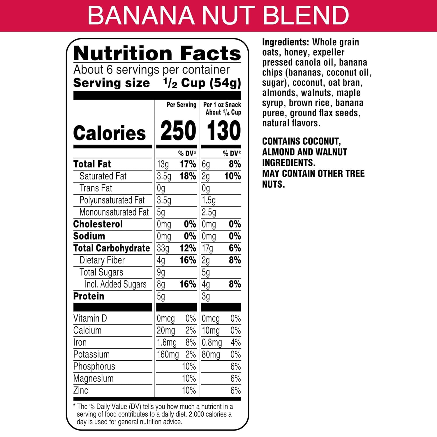 Bear Naked, All Natural Granola, Banana Nut, 12 oz view 2