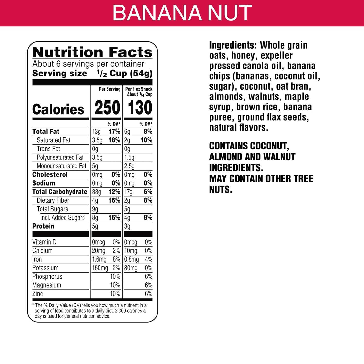 Bear Naked, All Natural Granola, Banana Nut, 12 oz view 3