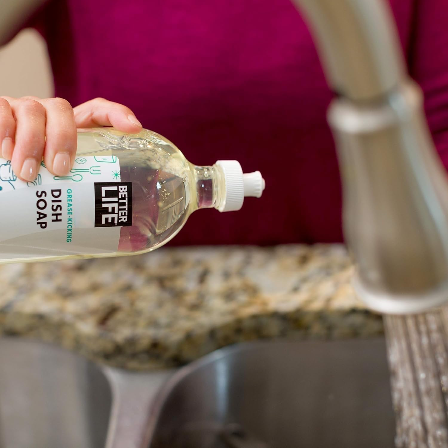 Better Life Dish Soap, Unscented, 22oz Pack of 2 view 3