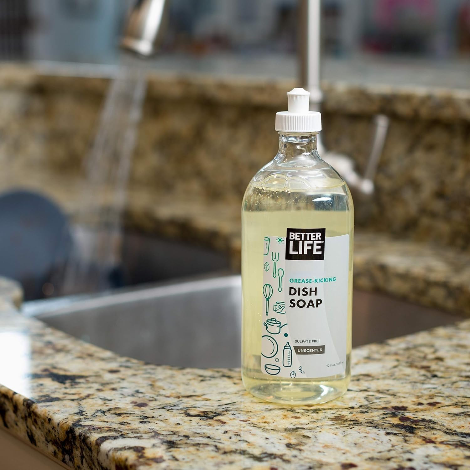 Better Life Dish Soap, Unscented, 22oz Pack of 2 view 4