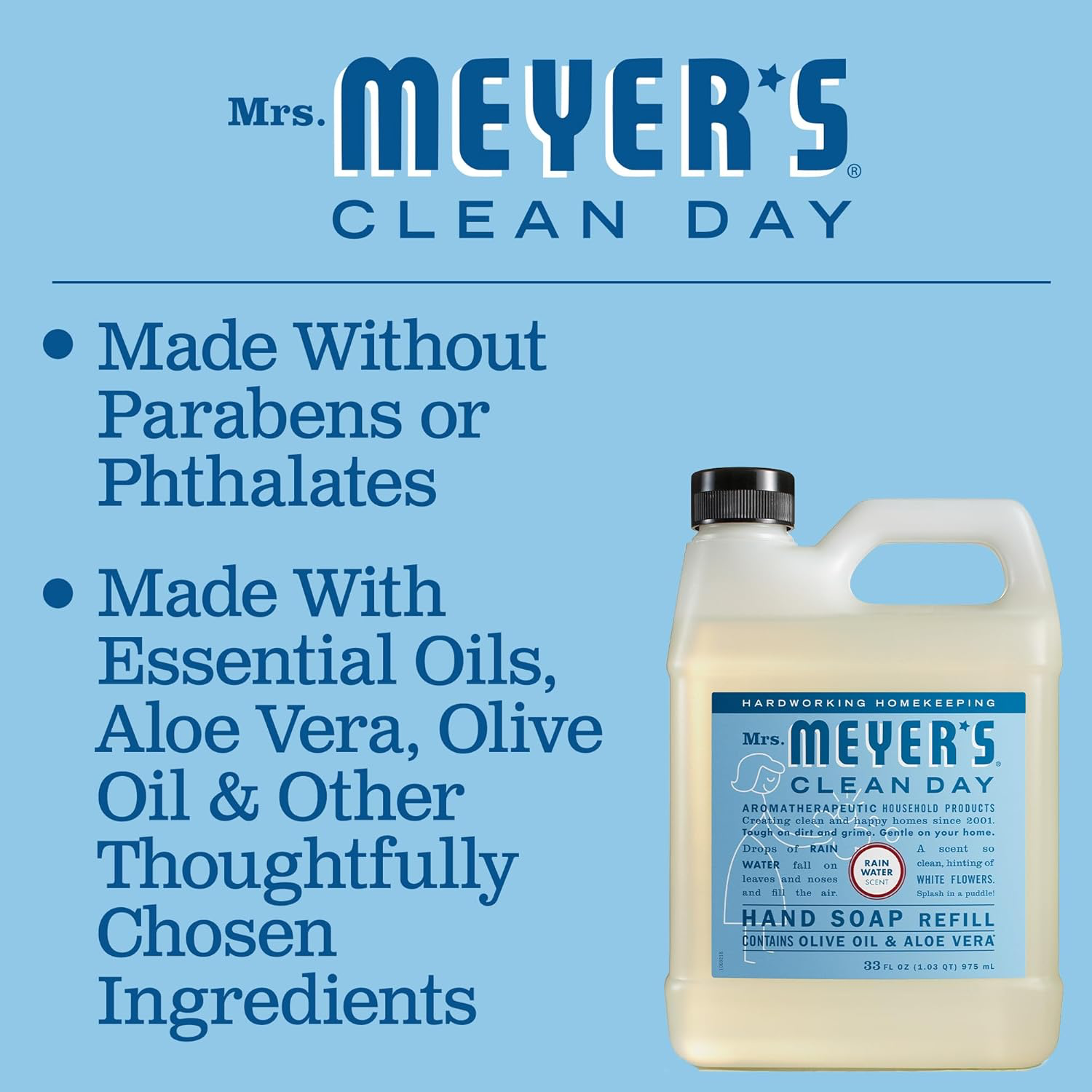 Mrs. Meyer's Clean Day Hand Soap Refill - Rainwater view 4