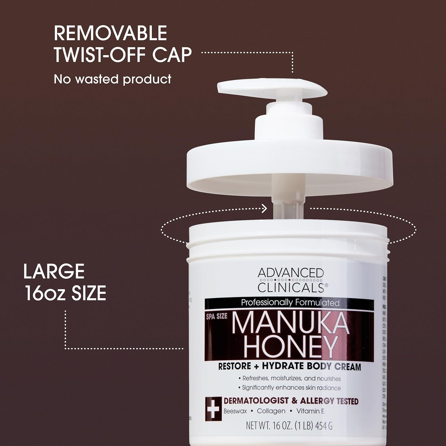 Advanced Clinicals Manuka Honey - 16 oz view 2