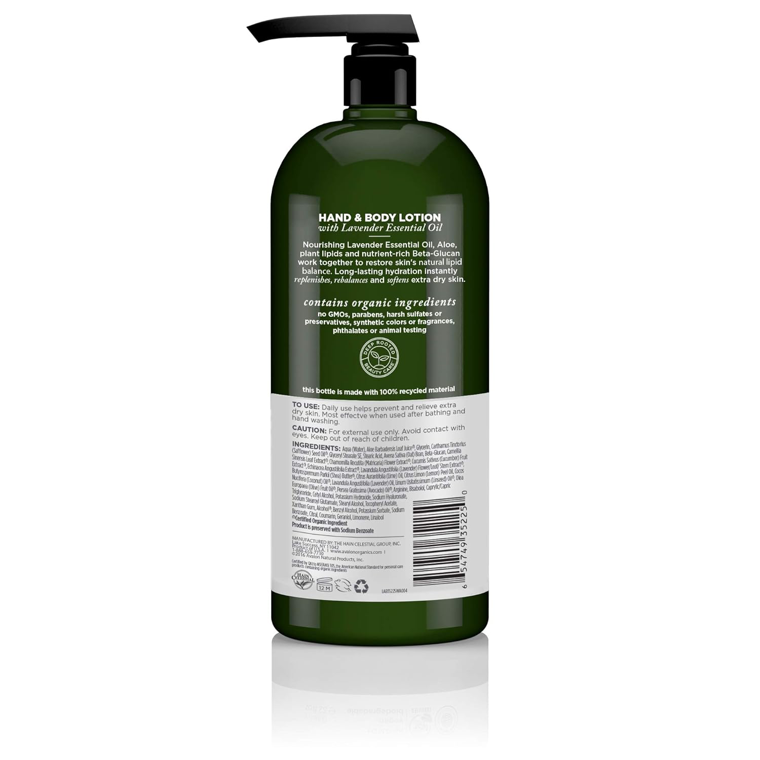 Avalon Organics Lavender Lotion view 2