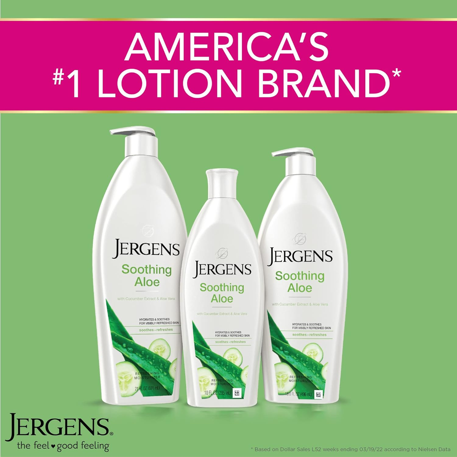 Jergens Soothing Aloe Body Lotion with Hydralucence Blend view 4