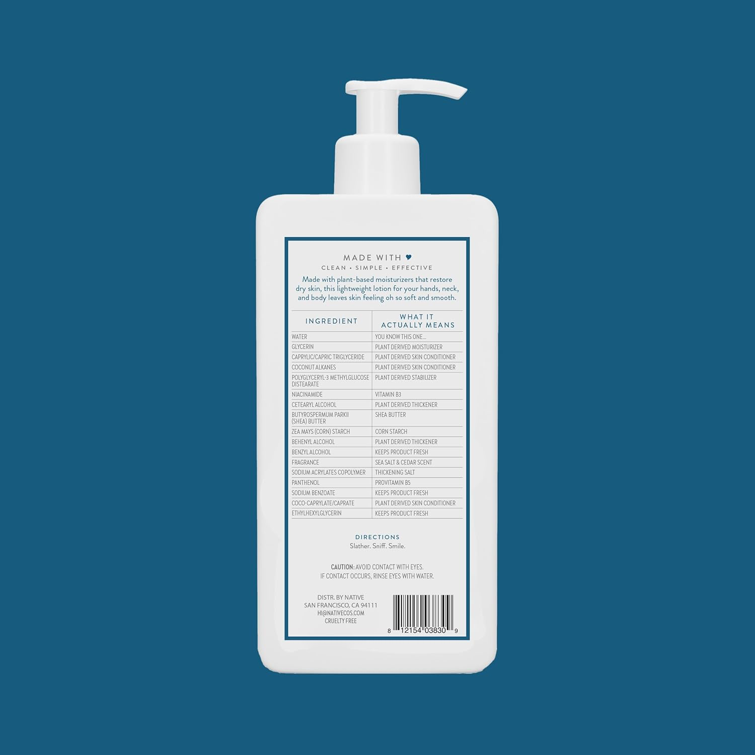Native Body Lotion - Sea Salt & Cedar view 2