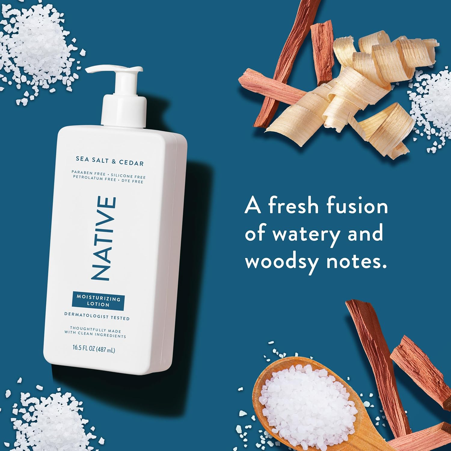 Native Body Lotion - Sea Salt & Cedar view 4