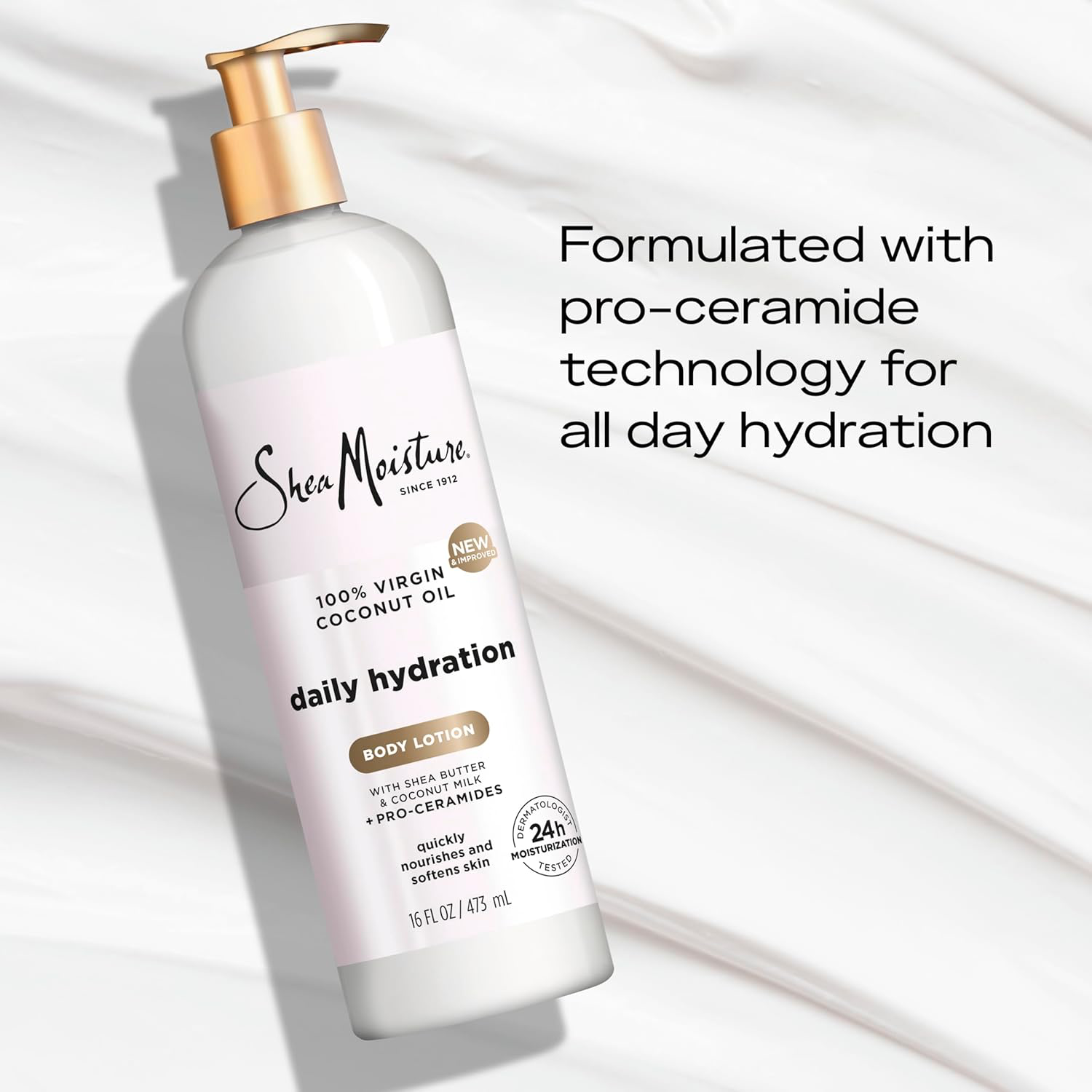 SheaMoisture Daily Hydration Body Lotion with Virgin Coconut Oil view 3