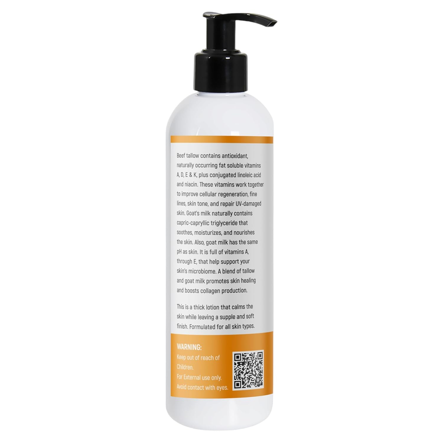 Grass Fed Tallow & Goat Milk Lotion view 3